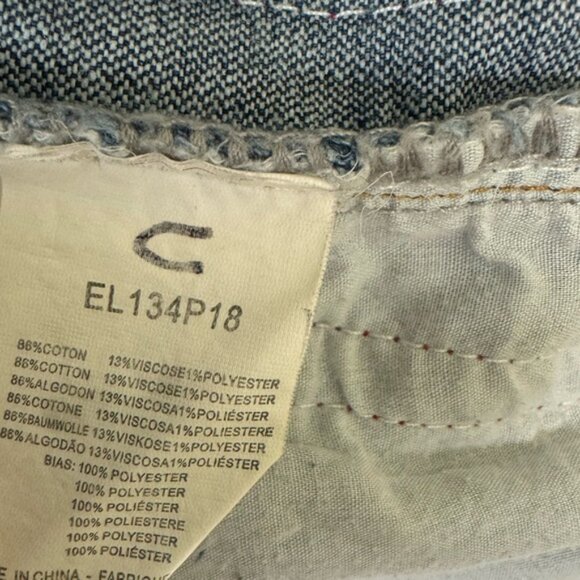 Hollister Jean Cut Off Shorts High Waist Button Fly Raw Hem Distress Stretch 30 - Picture 4 of 16